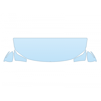 PAINT PROTECTION KIT - 2025 HYUNDAI SANTA CRUZ PREFERRED HOOD FENDERS MIRRORS 24 INCH - (WRAPPED EDGES) - PRECUT PPF CLEAR BRA WRAP