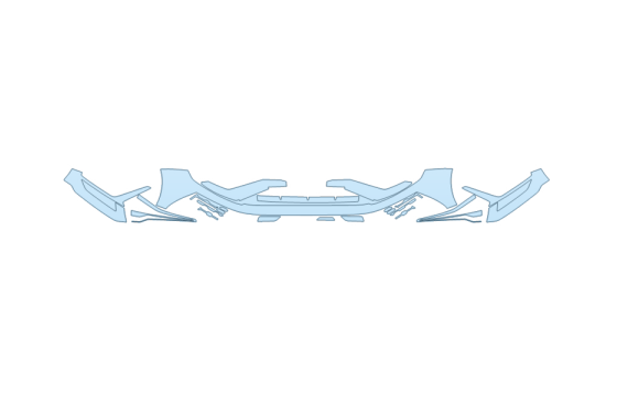 Precut PPF Kit – Clear Bra Paint Protection Film PAINT PROTECTION KIT - 2027 HYUNDAI SONATA N-LINE BUMPER (MULTI PIECE) - PRECUT PPF CLEAR BRA WRAP