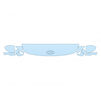 PAINT PROTECTION KIT - 2025 HYUNDAI SONATA N-LINE HOOD FENDERS MIRRORS 12 INCH - (WRAPPED EDGES) - PRECUT PPF CLEAR BRA WRAP