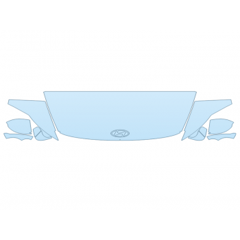 PAINT PROTECTION KIT - 2024 HYUNDAI SONATA N-LINE HOOD FENDERS MIRRORS 24 INCH - (WRAPPED EDGES) - PRECUT PPF CLEAR BRA WRAP