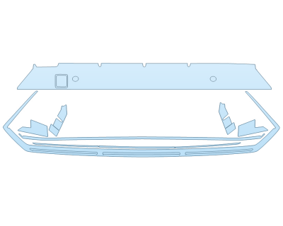 PAINT PROTECTION KIT - 2025 HYUNDAI SONATA N-LINE GRILL - PRECUT PPF CLEAR BRA WRAP