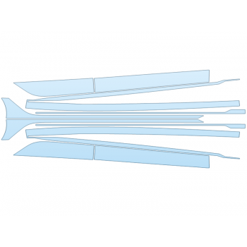 PAINT PROTECTION KIT - 2025 HYUNDAI SONATA N-LINE ROCKERS - PRECUT PPF CLEAR BRA WRAP