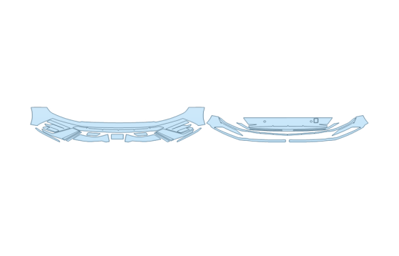 Precut PPF Kit – Clear Bra Paint Protection Film PAINT PROTECTION KIT - 2027 HYUNDAI SONATA SEL BUMPER (MULTI PIECE) - PRECUT PPF CLEAR BRA WRAP