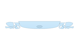 2027 HYUNDAI SONATA SEL HOOD FENDERS MIRRORS 12 INCH - (WRAPPED EDGES)
