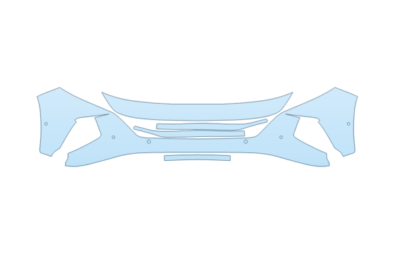 Precut PPF Kit – Clear Bra Paint Protection Film PAINT PROTECTION KIT - 2027 HYUNDAI TUCSON HYBRID BLUE BUMPER (MULTI PIECE) - SENSORS - PRECUT PPF CLEAR BRA WRAP