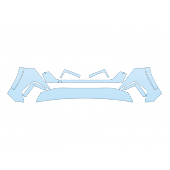 PAINT PROTECTION KIT - 2025 HYUNDAI TUCSON N LINE BUMPER (MULTI PIECE) - PRECUT PPF CLEAR BRA WRAP