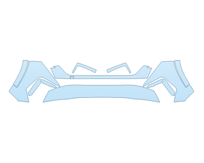 PAINT PROTECTION KIT - 2025 HYUNDAI TUCSON N LINE BUMPER (MULTI PIECE) - PRECUT PPF CLEAR BRA WRAP