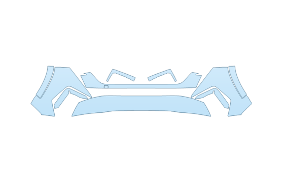 Precut PPF Kit – Clear Bra Paint Protection Film PAINT PROTECTION KIT - 2027 HYUNDAI TUCSON N LINE BUMPER (MULTI PIECE) - PRECUT PPF CLEAR BRA WRAP