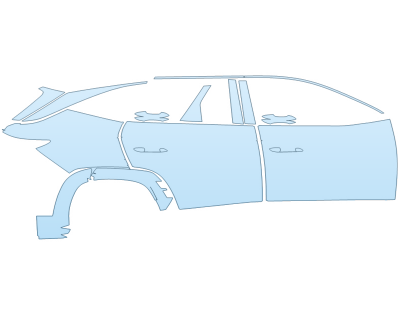 PAINT PROTECTION KIT - 2025 HYUNDAI TUCSON N LINE PASSENGER SIDE - PRECUT PPF CLEAR BRA WRAP
