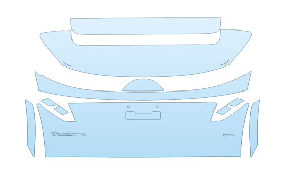 Precut PPF Kit – Clear Bra Paint Protection Film PAINT PROTECTION KIT - 2027 HYUNDAI TUCSON N LINE REAR HATCH - PRECUT PPF CLEAR BRA WRAP