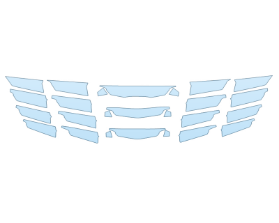 PAINT PROTECTION KIT - 2025 HYUNDAI TUCSON N LINE GRILL - PRECUT PPF CLEAR BRA WRAP