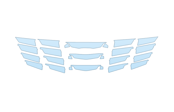 PAINT PROTECTION KIT - 2027 HYUNDAI TUCSON N LINE GRILL - PRECUT PPF CLEAR BRA WRAP