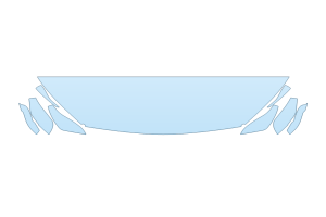 2027 INFINITI QX50 SPORT HOOD FENDERS MIRRORS 18 INCH - (WRAPPED EDGES)