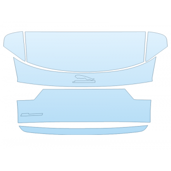 PAINT PROTECTION KIT - 2024 JAGUAR E-PACE R-DYNAMIC SE REAR HATCH W/EMBLEMS - PRECUT PPF CLEAR BRA WRAP