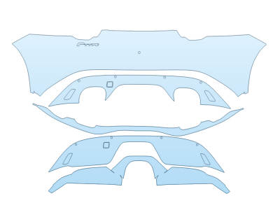 PAINT PROTECTION KIT - 2024 JAGUAR F TYPE BASE COUPE REAR BUMPER - PRECUT PPF CLEAR BRA WRAP