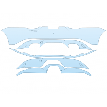 Precut PPF Kit – Clear Bra Paint Protection Film PAINT PROTECTION KIT - 2024 JAGUAR F TYPE BASE COUPE REAR BUMPER - PLATE CUT OUT - PRECUT PPF CLEAR BRA WRAP