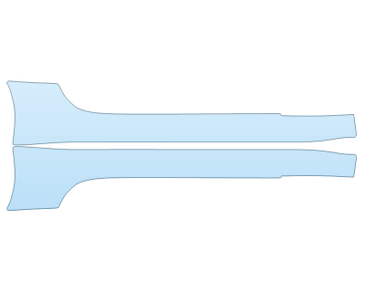 PAINT PROTECTION KIT - 2024 JAGUAR F TYPE BASE COUPE ROCKERS - PRECUT PPF CLEAR BRA WRAP