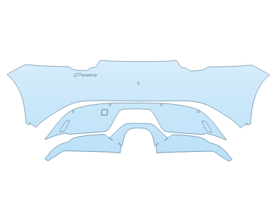 PAINT PROTECTION KIT - 2024 JAGUAR F TYPE CONVERTIBLE BASE REAR BUMPER - PRECUT PPF CLEAR BRA WRAP