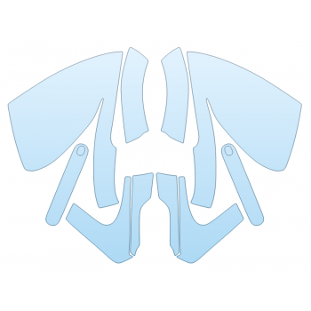 PAINT PROTECTION KIT - 2024 JAGUAR F TYPE CONVERTIBLE BASE MIRRORS - DOOR CUPS - PRECUT PPF CLEAR BRA WRAP