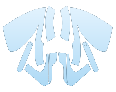 PAINT PROTECTION KIT - 2024 JAGUAR F TYPE CONVERTIBLE BASE MIRRORS - DOOR CUPS - PRECUT PPF CLEAR BRA WRAP