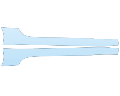 PAINT PROTECTION KIT - 2024 JAGUAR F TYPE CONVERTIBLE BASE ROCKERS - PRECUT PPF CLEAR BRA WRAP