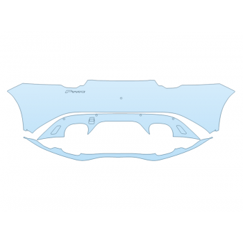 PAINT PROTECTION KIT - 2024 JAGUAR F TYPE CONVERTIBLE R-DYNAMIC REAR BUMPER - PRECUT PPF CLEAR BRA WRAP