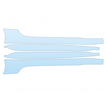 PAINT PROTECTION KIT - 2024 JAGUAR F TYPE CONVERTIBLE R-DYNAMIC ROCKERS - PRECUT PPF CLEAR BRA WRAP