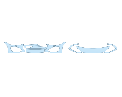 PAINT PROTECTION KIT - 2024 JAGUAR F TYPE COUPE BASE BUMPER (MULTI PIECE) - PRECUT PPF CLEAR BRA WRAP
