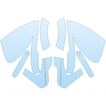 PAINT PROTECTION KIT - 2024 JAGUAR F TYPE COUPE BASE MIRRORS - DOOR CUPS - PRECUT PPF CLEAR BRA WRAP