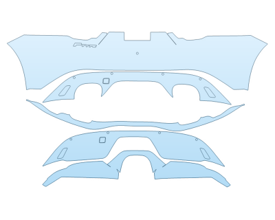 Precut PPF Kit – Clear Bra Paint Protection Film PAINT PROTECTION KIT - 2024 JAGUAR F TYPE COUPE R-DYNAMIC REAR BUMPER - PLATE CUT OUT - PRECUT PPF CLEAR BRA WRAP