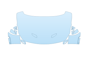 2027 JAGUAR F-PACE COUPE BASE FULL HOOD FENDERS MIRRORS - (WRAPPED EDGES)