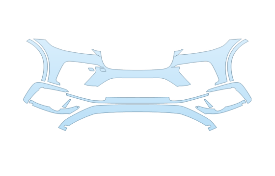 PAINT PROTECTION KIT - 2027 JAGUAR F-PACE SVR BUMPER - PRECUT PPF CLEAR BRA WRAP