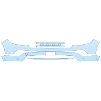 PAINT PROTECTION KIT - 2025 JEEP COMPASS ALTITUDE BUMPER (MULTI PIECE) - PRECUT PPF CLEAR BRA WRAP