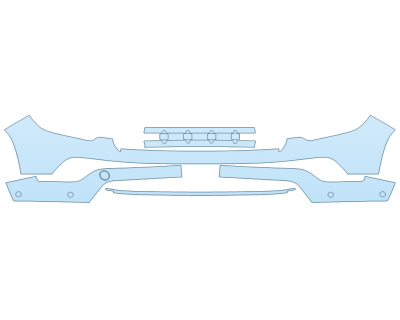 PAINT PROTECTION KIT - 2025 JEEP COMPASS LIMITED BUMPER (MULTI PIECE) - PRECUT PPF CLEAR BRA WRAP