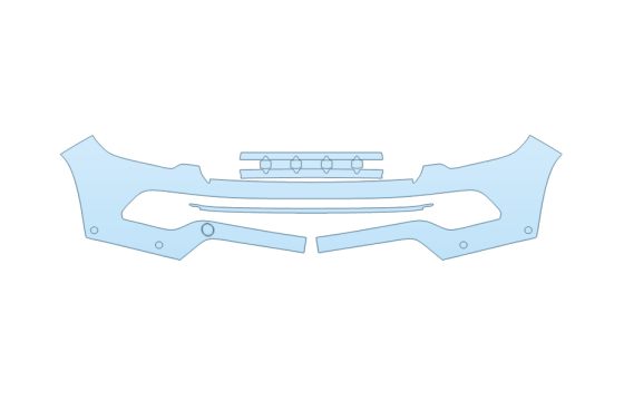 Precut PPF Kit – Clear Bra Paint Protection Film PAINT PROTECTION KIT - 2027 JEEP COMPASS SPORT BUMPER - PRECUT PPF CLEAR BRA WRAP