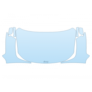 PAINT PROTECTION KIT - 2025 JEEP COMPASS SPORT FULL HOOD FENDERS MIRRORS  - (WRAPPED EDGES) - PRECUT PPF CLEAR BRA WRAP