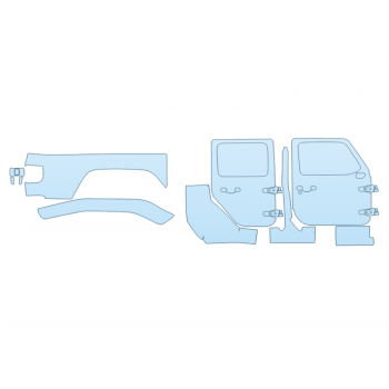 PAINT PROTECTION KIT - 2025 JEEP GLADIATOR MOHAVE PASSENGER SIDE - PRECUT PPF CLEAR BRA WRAP
