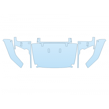 PAINT PROTECTION KIT - 2025 JEEP GLADIATOR SPORT FULL HOOD FENDERS MIRRORS  - (WRAPPED EDGES) - PRECUT PPF CLEAR BRA WRAP