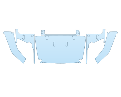 PAINT PROTECTION KIT - 2025 JEEP GLADIATOR SPORT FULL HOOD FENDERS MIRRORS  - (WRAPPED EDGES) - PRECUT PPF CLEAR BRA WRAP