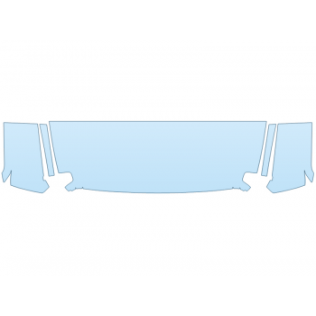PAINT PROTECTION KIT - 2025 JEEP GLADIATOR SPORT S HOOD FENDERS MIRRORS 24 INCH - (WRAPPED EDGES) - PRECUT PPF CLEAR BRA WRAP