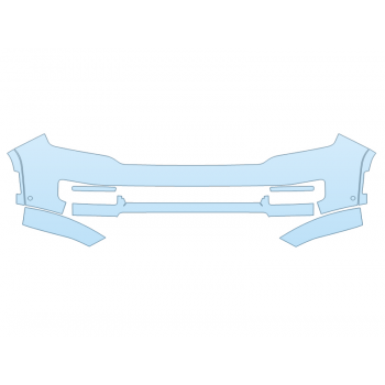PAINT PROTECTION KIT - 2024 JEEP WAGONEER CARBIDE BUMPER - SENSORS - PRECUT PPF CLEAR BRA WRAP
