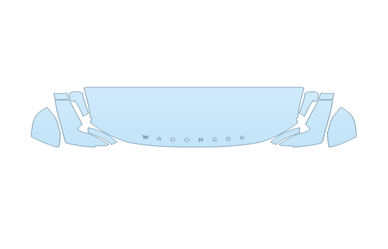 PAINT PROTECTION KIT - 2027 JEEP WAGONEER SERIES II HOOD FENDERS MIRRORS 24 INCH - (WRAPPED EDGES) - PRECUT PPF CLEAR BRA WRAP