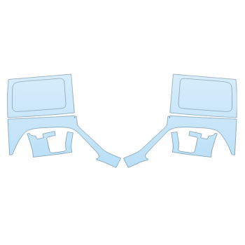 PAINT PROTECTION KIT - 2024 JEEP WRANGLER FREEDOM REAR FULL FENDERS - PRECUT PPF CLEAR BRA WRAP