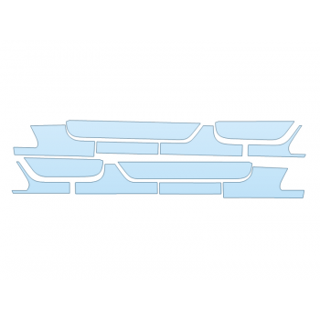 PAINT PROTECTION KIT - 2024 JEEP WRANGLER SPORT ALTITUDE ROCKERS - PRECUT PPF CLEAR BRA WRAP