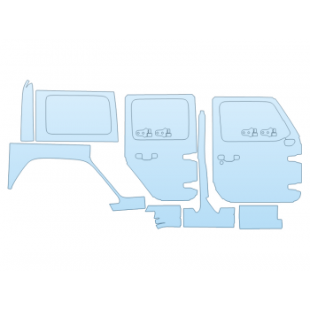 PAINT PROTECTION KIT - 2025 JEEP WRANGLER 4XE HIGH ALTITUDE PASSENGER SIDE - PRECUT PPF CLEAR BRA WRAP
