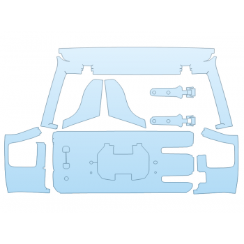 PAINT PROTECTION KIT - 2024 JEEP WRANGLER 4XE HIGH ALTITUDE TAILGATE KIT - PRECUT PPF CLEAR BRA WRAP
