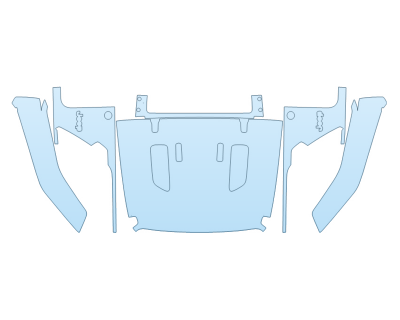 PAINT PROTECTION KIT - 2024 JEEP WRANGLER 4XE RUBICON X FULL HOOD FENDERS MIRRORS - PRECUT PPF CLEAR BRA WRAP