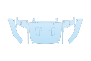 2027 JEEP WRANGLER 4XE WILLYS FULL HOOD FENDERS MIRRORS - (WRAPPED EDGES)