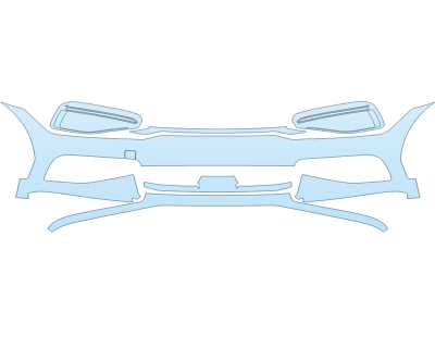 PAINT PROTECTION KIT - 2024 KIA EV6 GT-LINE BUMPER - PRECUT PPF CLEAR BRA WRAP
