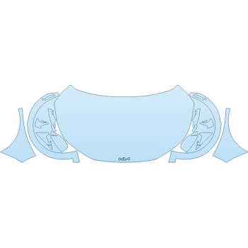 Precut PPF Kit – Clear Bra Paint Protection Film PAINT PROTECTION KIT - 2024 KIA EV6 GT-LINE FULL HOOD FENDERS MIRRORS  - (WRAPPED EDGES) - PRECUT PPF CLEAR BRA WRAP